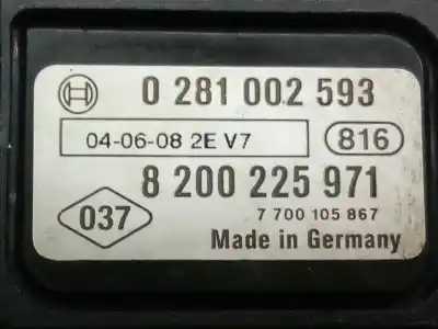 Pezzo di ricambio per auto di seconda mano sensore per renault clio ii fase ii (b/cb0) societe generique riferimenti oem iam 8200225971  0281002593