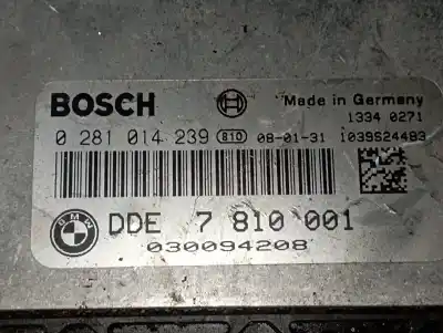Peça sobressalente para automóvel em segunda mão centralina de motor uce por bmw 1 (e81) 118 d referências oem iam 7810001 0281014239 