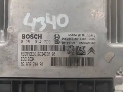 Автозапчасти б/у блок управления двигателем за citroen c4 picasso exclusive plus ссылки oem iam 0281014729 9665674480 0281014729