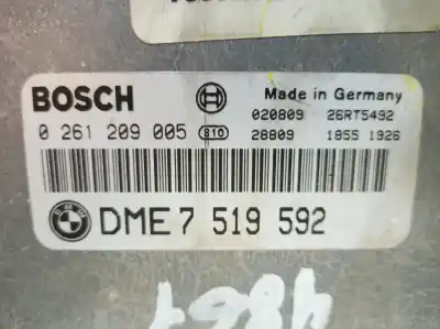 Second-hand car spare part ecu engine control for bmw serie 3 compact (e46) 316ti oem iam references 0261209005 7519592 0261209005