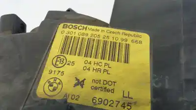 Second-hand car spare part left headlight for bmw serie 3 berlina (e46) 320d oem iam references   