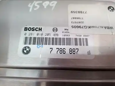 Second-hand car spare part ecu engine control for bmw serie 3 berlina (e46) 320d oem iam references 7786887 0281010205 7786887