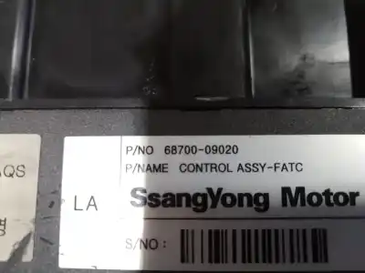 Peça sobressalente para automóvel em segunda mão comando de sofagem (chauffage / ar condicionado) por ssangyong kyron 200 xdi 2wd referências oem iam 6870009020 6870009020 6870009020
