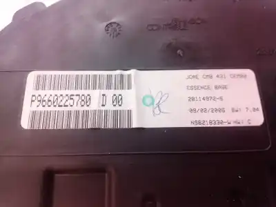 Peça sobressalente para automóvel em segunda mão quadrante por citroen c2 audace referências oem iam p9660225780 p9660225780 p9660225780