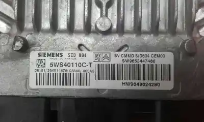 Second-hand car spare part ecu engine control for citroen c3 1.4 hdi exclusive oem iam references 5ws40110ct  hw9648624280