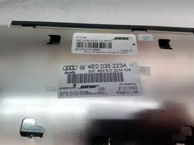 İkinci el araba yedek parçası ses sistemi / radyo cd için audi a8 (4e2) 3.7 quattro oem iam referansları 4e0035223a 4e0910223 4e0035223