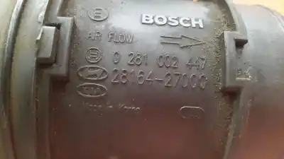 Автозапчастина б/у витратомір повітря для kia carens 2.0 turbodiesel cat посилання на oem iam 0281002447  2816427000