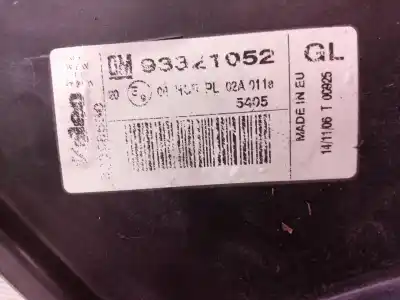 Second-hand car spare part left headlight for opel meriva cosmo oem iam references 93321052 93321052 93321052