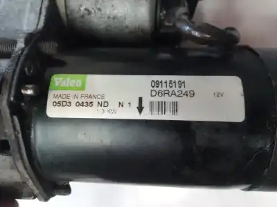 Second-hand car spare part starter motor for opel corsa c sri oem iam references 09115191 09115191 09115191