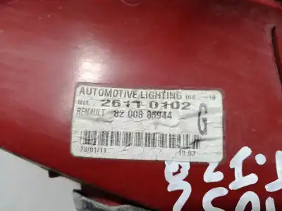 Second-hand car spare part left tailgate light for renault clio iii authentique oem iam references 26110102 26110102 26110102