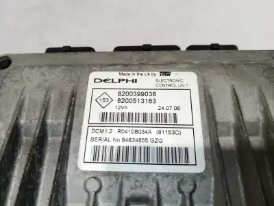 Second-hand car spare part ecu engine control for nissan note (e11e) acenta oem iam references 8200399038 8200513163 8200399038