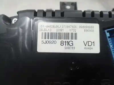 Автозапчастина б/у панель інструментів для skoda fabia (5j2 ) monte carlo посилання на oem iam 5j0920 5j0920 5j0920