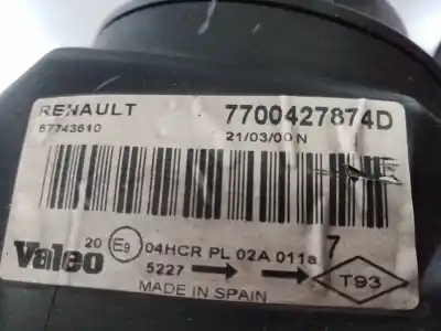 Автозапчастина б/у ліва фара для renault megane i fase 2 cabriolet (ea..) 2.0 16v ide посилання на oem iam 7700427874d 7700427874d 7700427874d