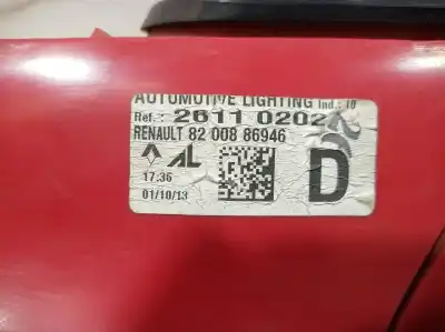 Second-hand car spare part right tailgate light for renault clio iii exception oem iam references 8200886946 8200886946 8200886946