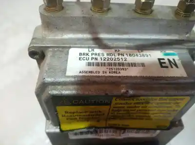 Second-hand car spare part abs for daewoo kalos 1.4 se oem iam references 18043891 12202512 18043891