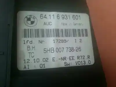 Second-hand car spare part climate control for bmw serie 3 compact (e46) 316ti oem iam references 64116931601 64116931601 5hb00773826