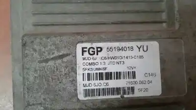Second-hand car spare part ecu engine control for opel combo familiar oem iam references mjd6j0c6  55194018