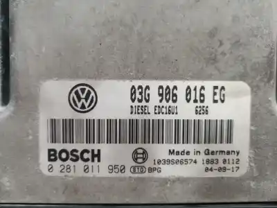 Second-hand car spare part ecu engine control for seat altea (5p1) reference oem iam references 03g906016eg 0281011950 03g906016eg
