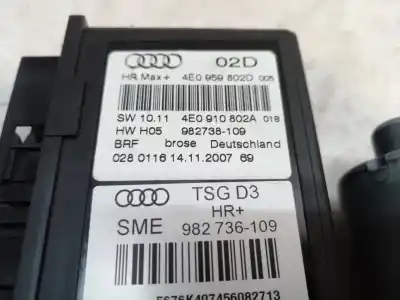 Peça sobressalente para automóvel em segunda mão motor elevador vidro traseiro direito por audi a8 (4e2) 3.0 v6 24v tdi referências oem iam 4e0910802a 4e0910802a 4e0910802a