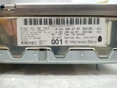 Second-hand car spare part audio system / radio cd for mercedes-benz clase s (w221) berlina 500 (221.071) oem iam references a2218206789 a2218206789 a2218206789
