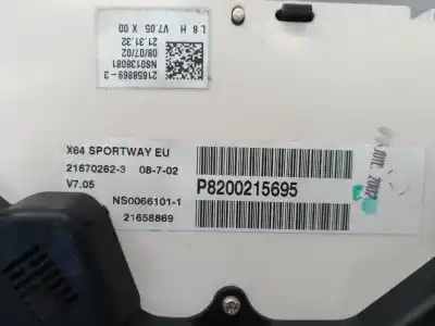Автозапчасти б/у приборная доска за renault scenic rx4 (ja0) 2.0 16v sportway ссылки oem iam p8200215695 21658869 8200215695