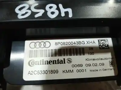 Peça sobressalente para automóvel em segunda mão comando de sofagem (chauffage / ar condicionado) por audi a3 sportback (8p) 1.9 tdi referências oem iam 8p0820043bg 8p0820043 8p0820043bg