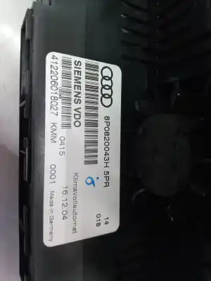 Автозапчастина б/у клімат-контроль для audi a3 (8p) 2.0 tdi ambiente посилання на oem iam 8p0820043h 8p0820043 8p0820043