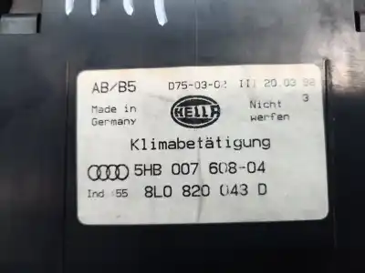 Автозапчастина б/у клімат-контроль для audi a3 (8l) 1.8 ambiente посилання на oem iam 8l0820043d 5hb00760804 8l0820043d