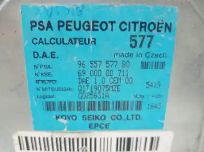 Peça sobressalente para automóvel em segunda mão centralina de direção assistida por citroen c2 (jm_) 1.4 hdi referências oem iam 9655757780 9655757780 9655757780