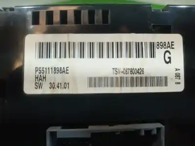 Peça sobressalente para automóvel em segunda mão comando de sofagem (chauffage / ar condicionado) por dodge journey sxt referências oem iam p55111898ae p55111898ae p55111898ae