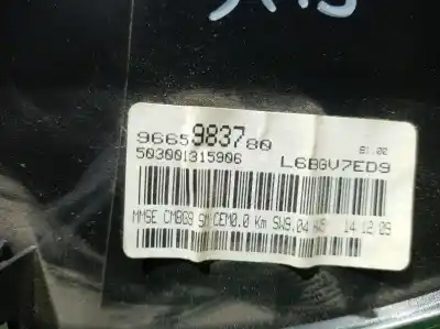 Peça sobressalente para automóvel em segunda mão quadrante por citroen jumpy 2.0 hdi 120 atlante combi referências oem iam 9665983780 9665983780 9665983780
