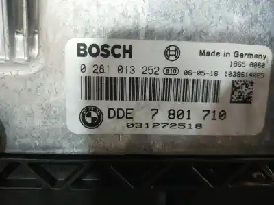 Second-hand car spare part ecu engine control for bmw serie 1 berlina (e81/e87) 118d oem iam references 0281013252 7801710 0281013252