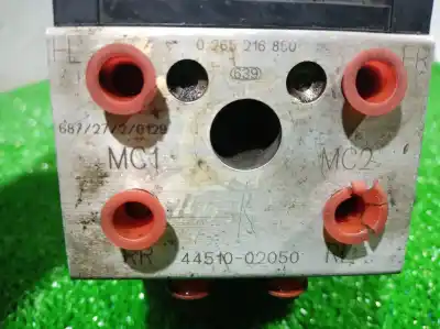 Peça sobressalente para automóvel em segunda mão abs por toyota corolla (_e12_) 1.4 d (nde120_) referências oem iam 0265216850 4451002050 0265216850