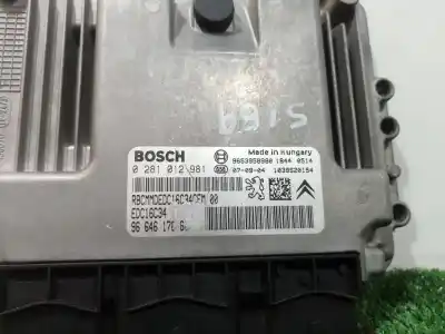 Second-hand car spare part ecu engine control for citroen c4 picasso business class oem iam references 9664617680 0281012981 9664617680