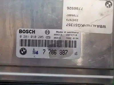 Second-hand car spare part ecu engine control for bmw serie 3 berlina (e46) 320d oem iam references 7786887 7786926 7786887