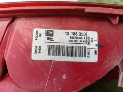 Second-hand car spare part left tailgate light for opel corsa d ´´111 years´´ oem iam references 89038960a 368158932 89038960a