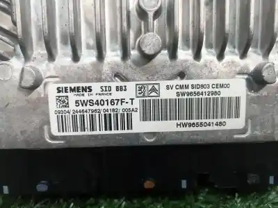Second-hand car spare part ecu engine control for peugeot 407 st confort pack oem iam references 5ws40167ft 5ws40167ft 5ws40167ft