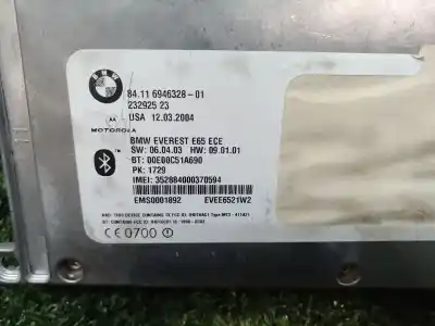 Second-hand car spare part electronic module for bmw serie 7 (e65/e66) 6.0 cat oem iam references 8411694632801 8411694632801 8411694632801
