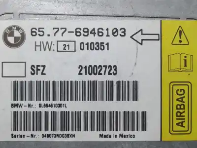 Second-hand car spare part airbag control unit for bmw serie 7 (e65/e66) 6.0 cat oem iam references 65776946103