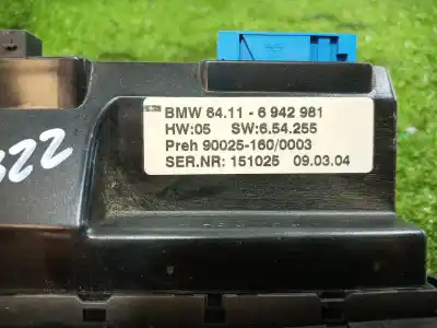 Peça sobressalente para automóvel em segunda mão comando de sofagem (chauffage / ar condicionado)  por bmw serie 7 (e65/e66) 6.0 cat referências oem iam 64116942981 64116942981 64116942981