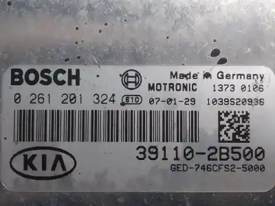 Peça sobressalente para automóvel em segunda mão CENTRALINA DE MOTOR UCE por KIA CEE´D  Referências OEM IAM 0261201324 391102B500 1039S20936