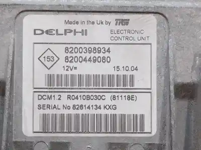 İkinci el araba yedek parçası ECU MOTOR KONTROL CIHAZI için RENAULT MODUS  OEM IAM referansları 8200398934 8200449080 R0410B30C81118E