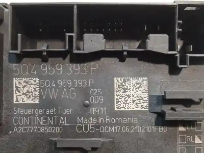 Second-hand car spare part ELECTRONIC MODULE for VOLKSWAGEN CADDY V FURGONETA/MONOVOLUMEN (SBA, SBH)  OEM IAM references 5Q4959393P A2C7770850200 02S0090911
