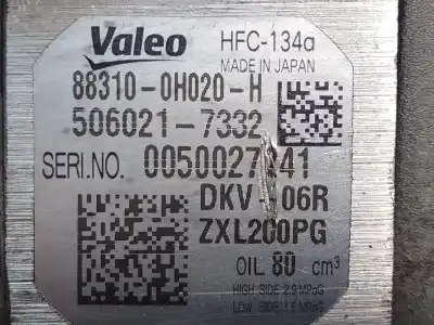 Автозапчастина б/у КОМПРЕСОР КОНДИЦИОНЕРА для CITROEN C1  Посилання на OEM IAM 883100H020H 5060217332 0050027241