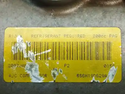 Peça sobressalente para automóvel em segunda mão compressor de ar condicionado a/a a/c por ford fiesta (cbk) ambiente referências oem iam 6s6h19d629a