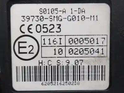 Pièce détachée automobile d'occasion Commutateur D'allumage pour HONDA CIVIC VIII HATCHBACK (FN, FK) 2.2 CTDi (FK3) Références OEM IAM 39730SMGG010M1 116I0005017 100205041