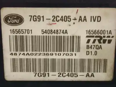 Pezzo di ricambio per auto di seconda mano Abs per FORD S-MAX (WA6) 2.0 TDCi Riferimenti OEM IAM 16566001A 7G912C405AAIVD 54084874A