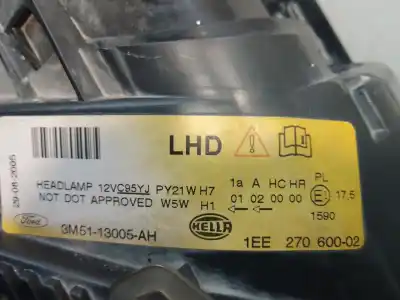Автозапчасти б/у правая фара за ford focus c-max (cap) 1.8 tdci turbodiesel cat ссылки oem iam 3m5113005ah 1ee27060002 3m5113005ah