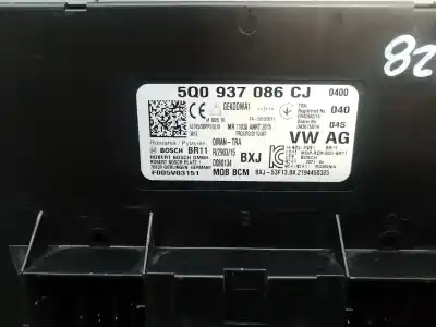 Автозапчастина б/у модуль комфорт для volkswagen passat b8 variant (3g5, cb5) 2.0 tdi 4motion посилання на oem iam 5q0937086cj f005v03151 5q0937086cj