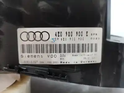 Pezzo di ricambio per auto di seconda mano pannello degli strumenti per audi a8 (4e2) 3.7 quattro riferimenti oem iam 4e0920900e 4e0920900e 4e0920900e